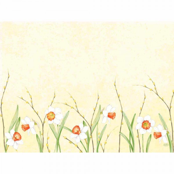 DUNI Tischset Papier 30 x 40 cm Daffodil Joy